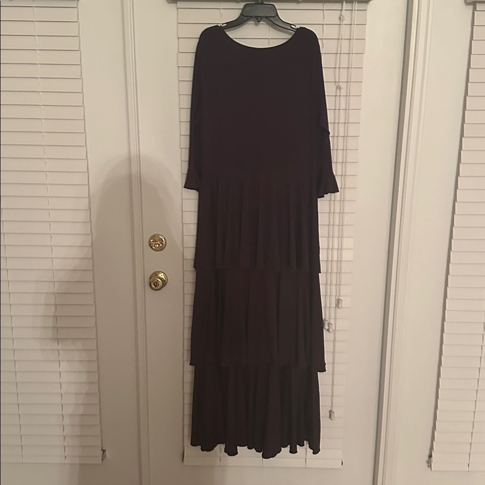 Dainty Jewells Purple Tiered Long Sleeve Maxi Dress - Picture 5 of 5